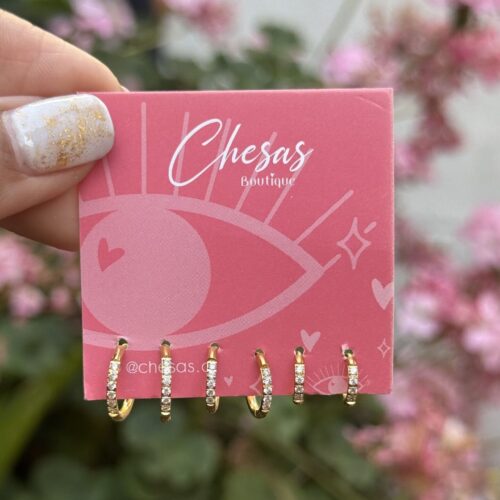 ARGOLLAS CON CIRCON ACERO